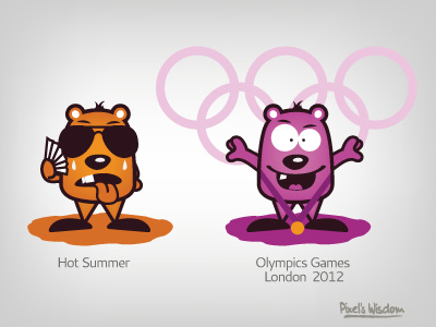 Pixel's Wisdom_1 brohouse hot summer illustration olympic games 2012 pixel vector wisdom