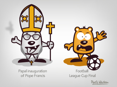 Pixel's Wisdom_5 brohouse characters cup final footbal illustration inauguration league pixel pope vector