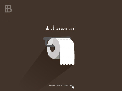 Don't scare me! brohouse halloween poop scare toilet paper