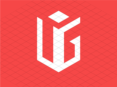 UIG Logo in grid branding grid identification letters logo