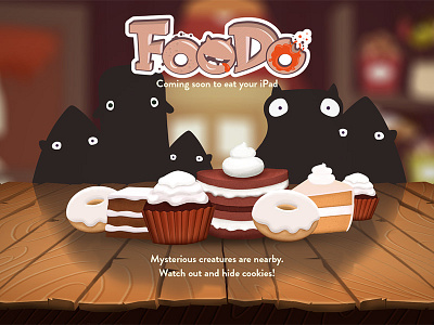 FooDo - landing page for iPad game animation food ipad game landing page monsters parallax responsive