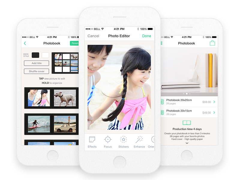 Printbox Photo book editor app for iOS by UIG Studio on Dribbble