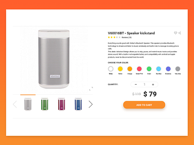 Product Page for VIVITAR e-Commerce design e commerce product page rwd uig uigstudio web website