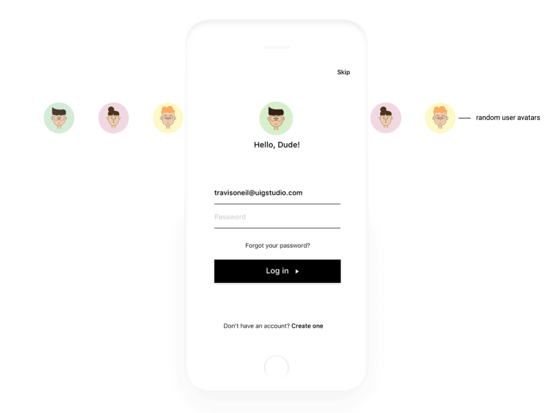 Login Screnn PBX Mobile App Redesign by UIG Studio on Dribbble