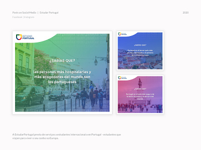 Post to Social Media | Estudar Portugal design post socialmedia