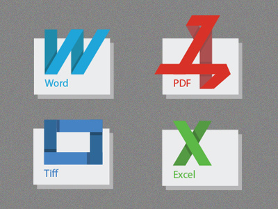 Icons for files download download excel flat icons pdf tiff windows word