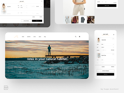 Loungewear e-commerce UI