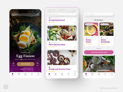 Recipes & Cooking Shows App UX/UI