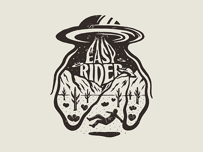 Easy Rider Studio branding branding agency design expressive high desert illustration lettering lockup logo studio type typography vector