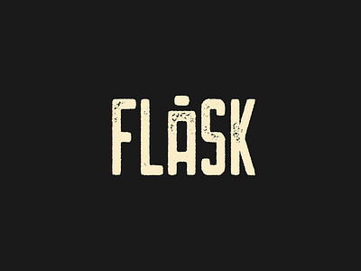 Flask Wordmark branding design logo type typography