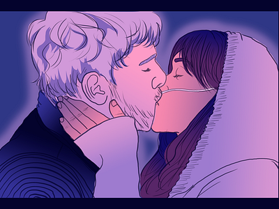 You´re a freaking warrior bates motel colors couple fanart ilustration kiss love photoshop relationship tvseries
