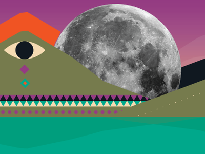 Facebook Cover design facebook cover illustration illustrator moon vector art web