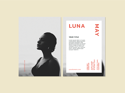Luna May Flyer template clean design clean layout creativemarket design flyer flyer template modern template