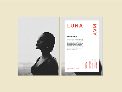 Luna May Flyer template