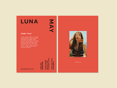 Luna May flyer template