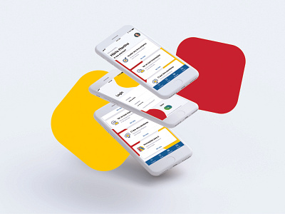 Employee Mobile adobe xd app concept branding clean ios mock up ui ux web