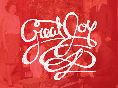 Great Joy christmas hand lettering holiday typography