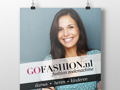 GoFashion.nl poster blue color design fashion poster print woman