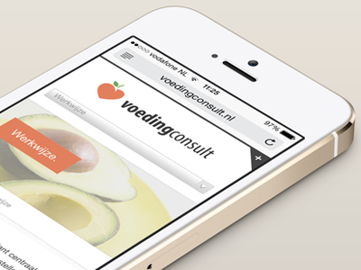 Voedingconsult Mobile branding clean color design flat illustration interface logo mobile responsive