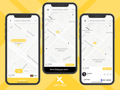 Let's ride - Taxi app concept app concept booking app brand design ride sharing ridesharing taxi taxi app taxi app logo taxi booking app taxi driver transport uber ui ux