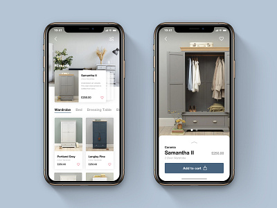 Category & Product Page for Furniture App app bedroom branding category category page design ecommerce flat furniture furniture store ikea interface interior design mobile product store ui ux wardrobe website