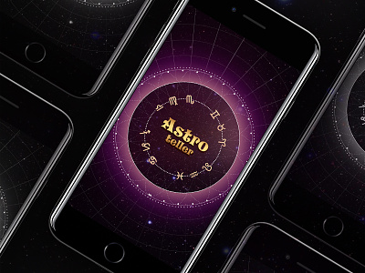 Astro-Teller android app application astrology design galaxy horoscope ios signs star uiux zodiac