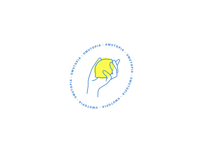 UMUTOPIA Lemon Holding Mark graphic logo