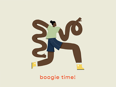 Boogie Time dance party dancer design graphic design illustration illustrator person