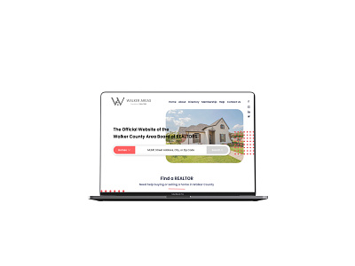 Association of Realtors mockup website xd design