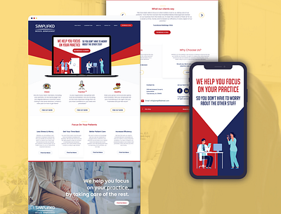 Simplified Medical Homepage homepage web design website