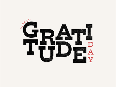 Gratitude Day gratitude holiday retro