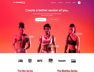PlatinumLED (CONCEPT) design shopify ui ux web website