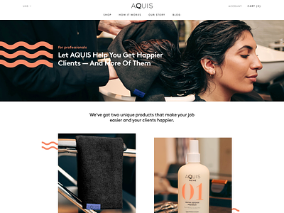 Aquis design shopify shopify store ui ux web web design website website design