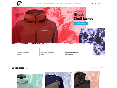 Homeschool Outerwear Homepage branding design ui ux web website