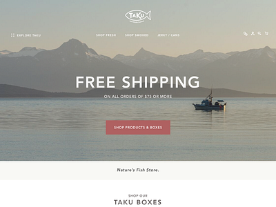 Taku Store Homepage