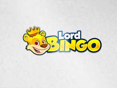 Lord Bingo logo awesome bingo brand cartoon casino character clean colorful design gambling game gaming illustration logo mascot playful slots ui vector web