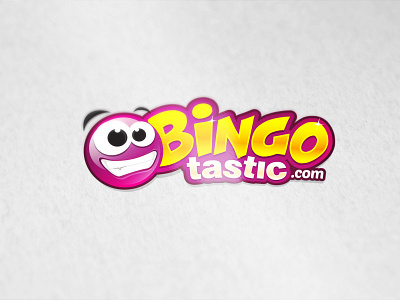 Logo for BingoTastic.com awesome bingo brand cartoon casino character clean colorful design gambling game gaming illustration logo mascot playful slots ui vector web