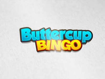 Buttercup Bingo logo awesome bingo brand cartoon casino character clean colorful design gambling game gaming illustration logo mascot playful slots ui vector web