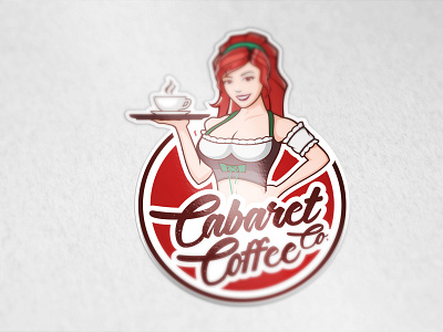 Cabaret Coffee Co awesome bingo brand cartoon casino character clean colorful design gambling game gaming illustration logo mascot playful slots ui vector web