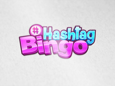 Hashtag Bingo logo awesome bingo brand cartoon casino character clean colorful design gambling game gaming illustration logo mascot playful slots ui vector web