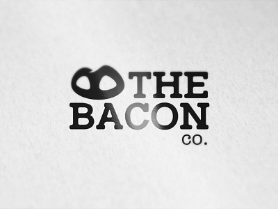 The Bacon co awesome bacon brand clean design food hidden logo mascot monochrome ui vector web