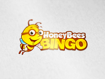 Honey Bees Bingo awesome bingo brand cartoon casino character clean colorful design gambling game gaming illustration logo mascot playful slots ui vector web