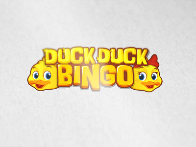 Duck Duck Bingo awesome bingo brand cartoon casino character clean colorful design gambling game gaming illustration logo mascot playful slots ui vector web