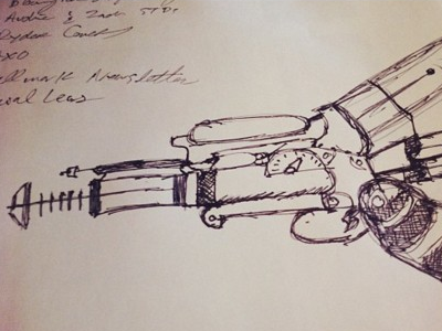 Initial Ray Gun Sketch gun ray ray gun sketch