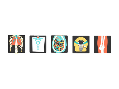 Some medical imaging icons