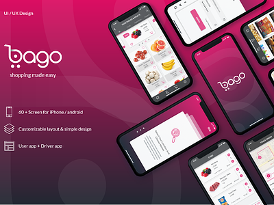 bago app bago branding driver app mobile app ui ui ux user app