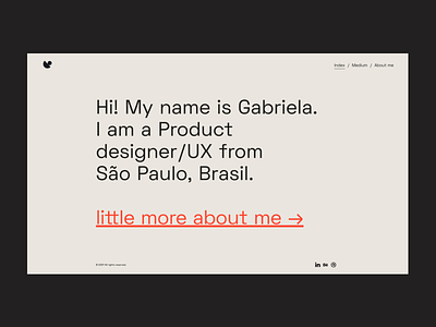 Portfolio / Personal website v2 minimalism personal portfolio product design ui ux webdesign