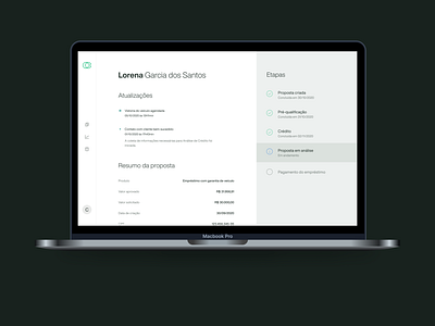 Loan details page admin admin pannel dashboard feed product design timeline ui ux web design