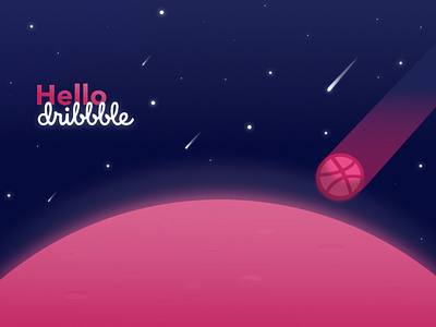 Hello, Dribbble! design dribbble hello dribbble hello kitty illustration ui welcome