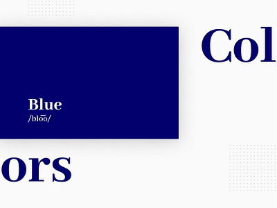 Colors Project, pt.1 - Blue